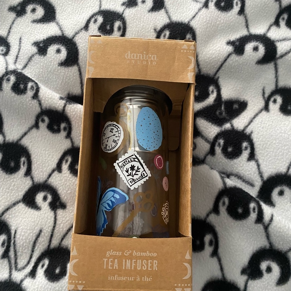 Nica Glass and Bamboo Tea Infuser